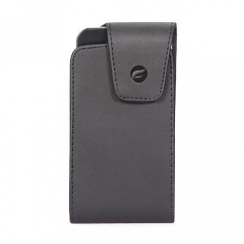 Black leather phone case - leather,
